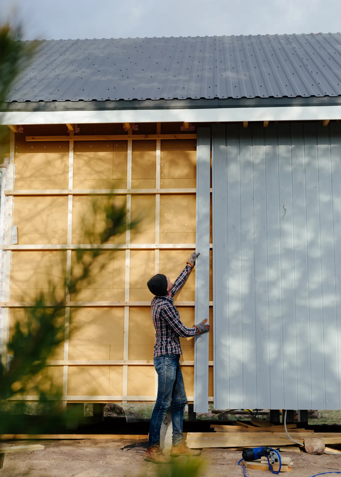 Homeowner planning home addition project with Cedar's cash-out solution